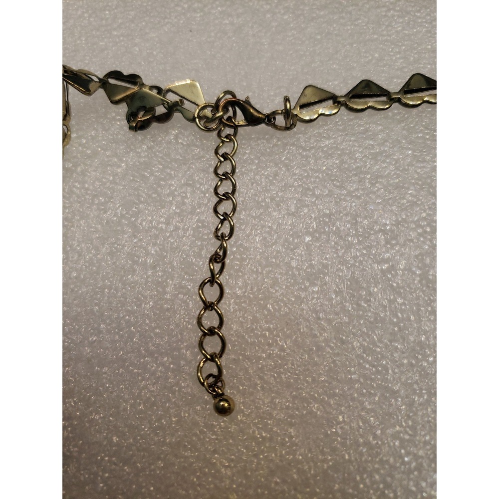Multi colored rhinestone statement necklace - Picture 3 of 3